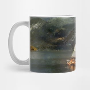 Vintage Sailboat in the lake Mug